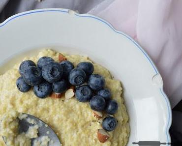 süßes Hirse Risotto mit Blaubeeren / Blueberry Millet Risotto Recipe