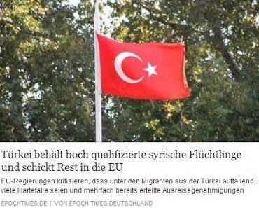 Wenn eine von Merkels Traumblasen platzt oder der Obertürke auch fernerhin das Türken betreibt