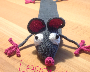 Leseratte, mal gehäkelt – oder – Platt, aber süß