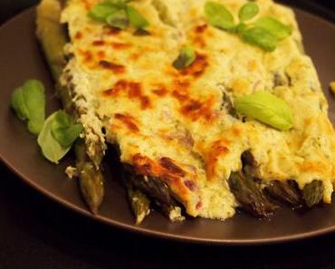 [Rezept] Ofenspargel mit Genovese-Creme {lowcarb}