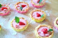 Tartelettes mit Topfen-Erdbeer-Prosecco-Creme