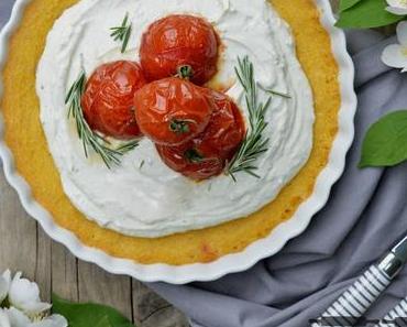 Pikante Polenta Tomaten Tarte / Spicy Polenta Tomato Tart