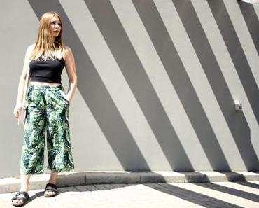 Floral Culotte with Crop Top