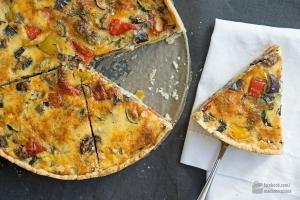 Ratatouille-Quiche (Gemüsekuchen)