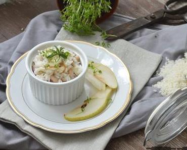 Bohnen Risotto mit Birnen und Kresse / Beans Risotto with Pears