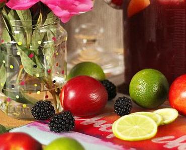 Pfirsich Eistee & sommerfrische Dekoideen | #sponsored