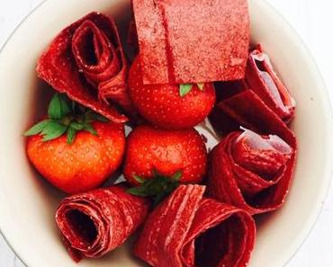 Erdbeer Roll Ups - Gesunder Fruchtsnack