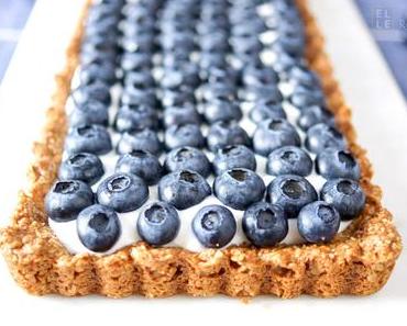 Blaubeer Tarte mit Joghurt (glutenfrei)