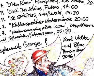 Greyhound George & Karl Valta auf BLUES POMORE TOUR 2016