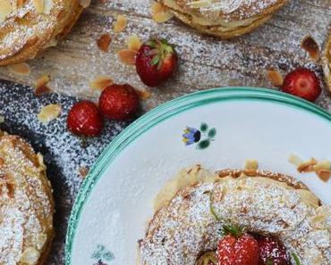 Süße, runde Liebelei! Paris-Brest mit Kaffeecreme und Erdbeeren