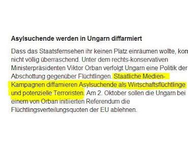 Deutsche Medien attackieren Ungarn, weil sich das Land gegen die Islamisierung wehrt und die Dinge beim Namen nennt