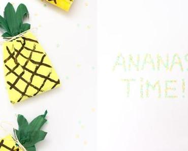DIY Ananas Tüten und Pinterest-Collagen