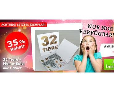 Spiele-Offensive Aktion - Gruppendeal 32 Tiere - Memo-Spiel