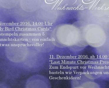 Termine für Stampin‘ Up! Weihnachts-Workshops in Hockenheim