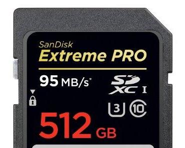 SanDisk stellt 1 Terabyte-SD-Karte vor