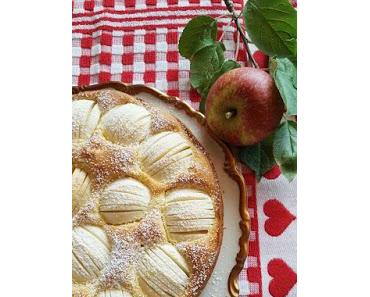 Apfelkuchen "versunken"
