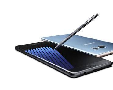 Samsungs Smartphone Galaxy Note S7 ist verbrannt