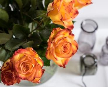 Flowers | Orangefarbene Rosen von der Mutter
