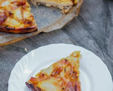 Honey Cheesecake with Caramelized Apples