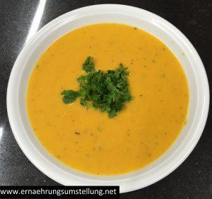 Rezept: Süßkartoffel-Karotten-Süppchen
