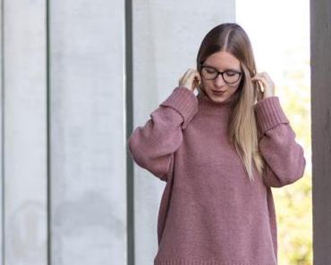 Pink Turtleneck Pullover