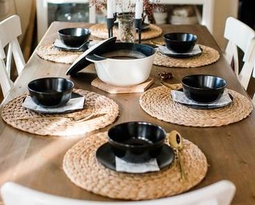 Herbstliche Maronencremesuppe und Küchenfragen