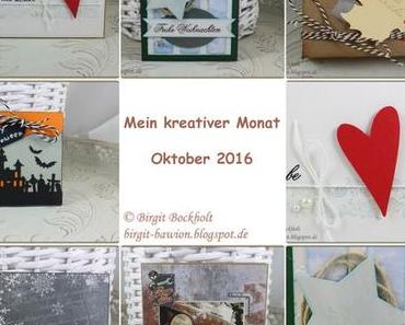 Mein kreativer Monat - Oktober 2016