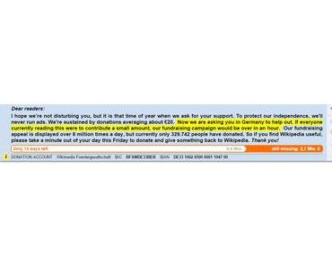 Zwei Millionen deutsche Artikel in der Wikipedia