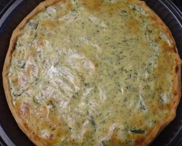 kräuterquiche mit frühlingszwiebeln