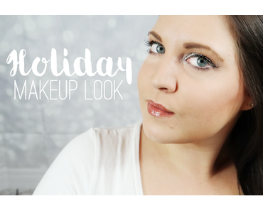 Festliches Weihnachts MakeUp mit losem Glitter - My Holiday MakeUp Look | Blogparade