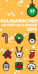 Winter Churros im Gewürzzucker Mantel und orangen Schokolade zum Dippen