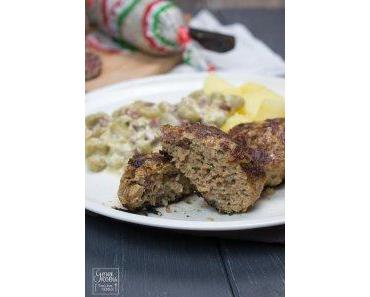 Pick-Salami-Frikadellen und dicke Bohnen [enthält Werbung]