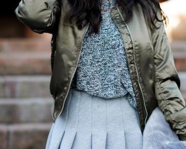 Skirt and Bomberjacket