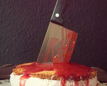 Slasher-Cake mit Erdbeersahne