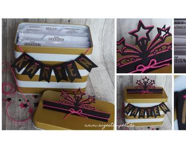 Blechdose für Karten - super