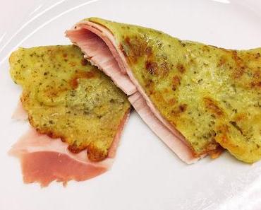 Pesto Crêpes mit Schinken nach Nigella Lawson