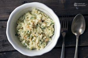 Risotto mit Fontina-Käse und Walnüssen