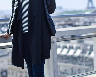 Outfit: Typical striped Shirt above the rooftops of Paris