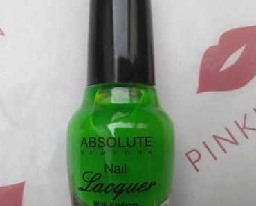 Absolute New York Nail Lacquer Neon Green + Odol-med 3 Extra White Zahncreme