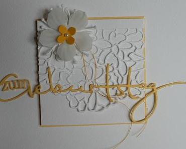 Viel Weiß und ein wenig fröhliches Gelb............