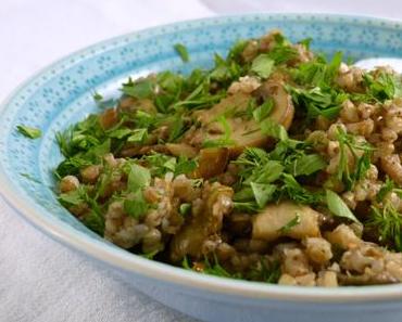Buchweizen-Kasha mit karamellisierten Pilzen