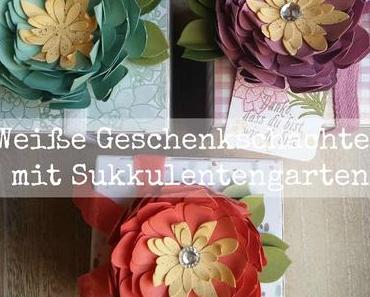 Workshop-Projekt #2: Weiße Geschenkschachtel mit großer Blüte