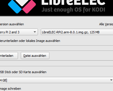 Raspberry Pi: LibreELEC installieren