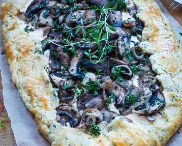 Rezept für rusticale Champignon Galette