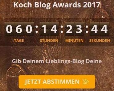 Sparpedia Koch Blog Award 2017 - bitte um eure Stimmen