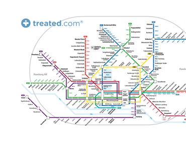 Raus aus der Bahn HH: Das Hamburger U-Bahn Netz im Kaloriencheck