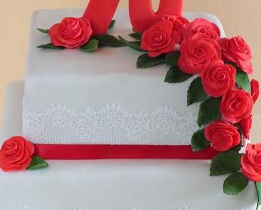 (Rezension Fèerie Cake) Rosen Geburtstagstorte