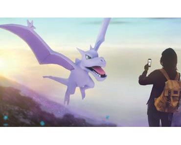Pokémon Go: Stein-Festival mit einem lila Pterodactylos