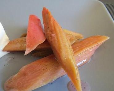 Ofengebackener Rhabarber