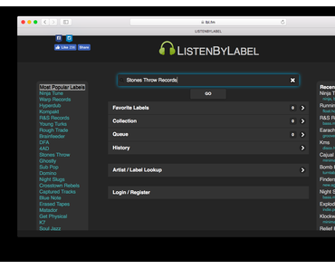 LISTENBYLABEL – Labelsuche für Spotify und Apple Music